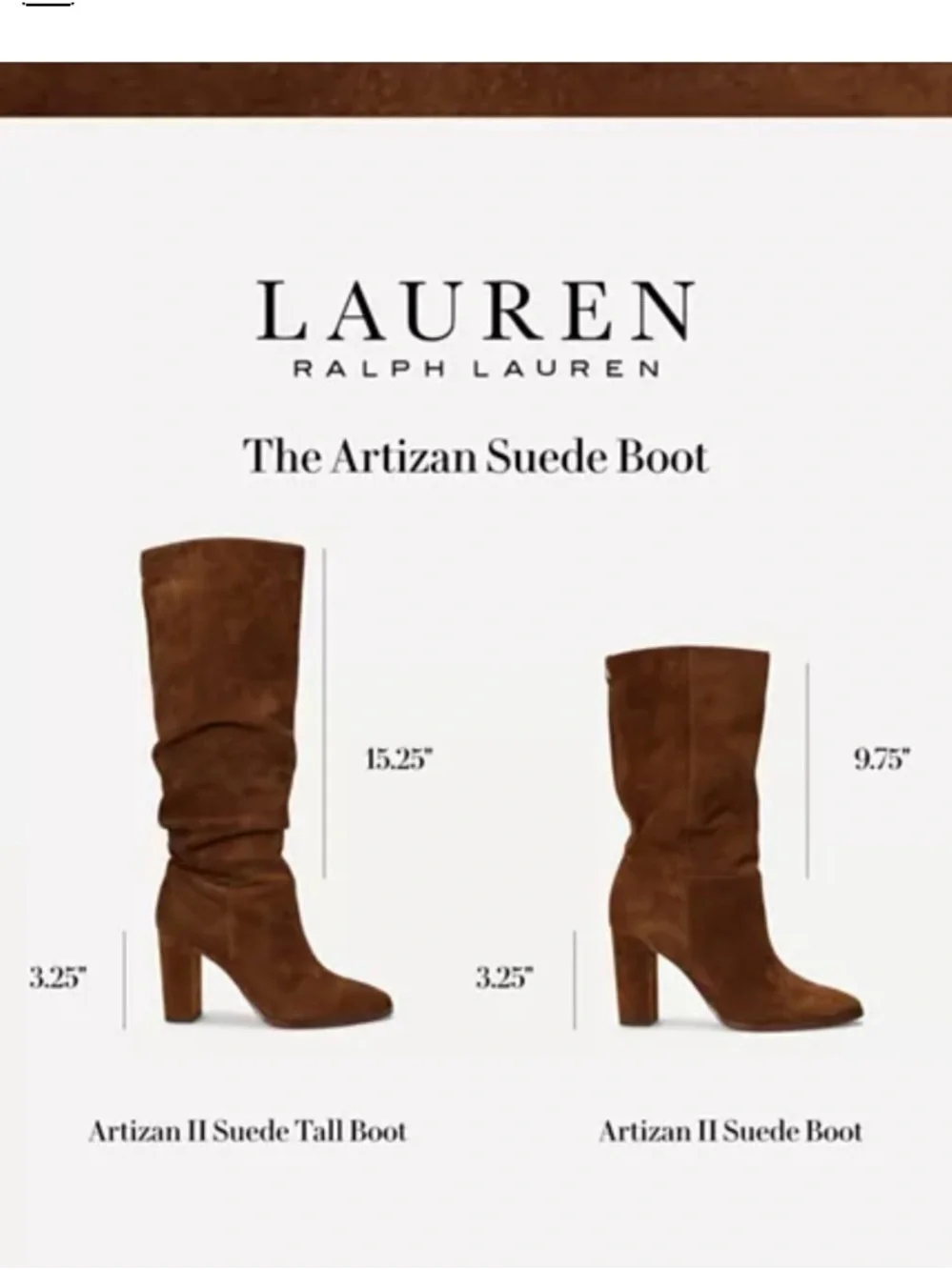 New Lauren Ralph Lauren Women's Artizan II Tall Slouch Boots size 9.5